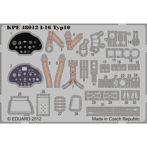Detailset Finnish Polikarpov I-16 type 24 (Eduard) KPE48010