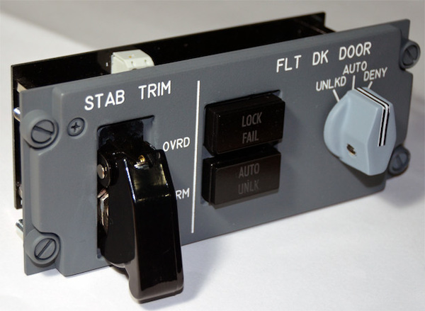 B737 Stabtrim Panel, IDC version (Backlite power: 2,4 to 2,9 volts) 5T2