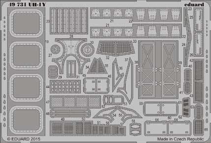 Detailset UH1Y Self Adhesive (Kitty Hawk) E49-731