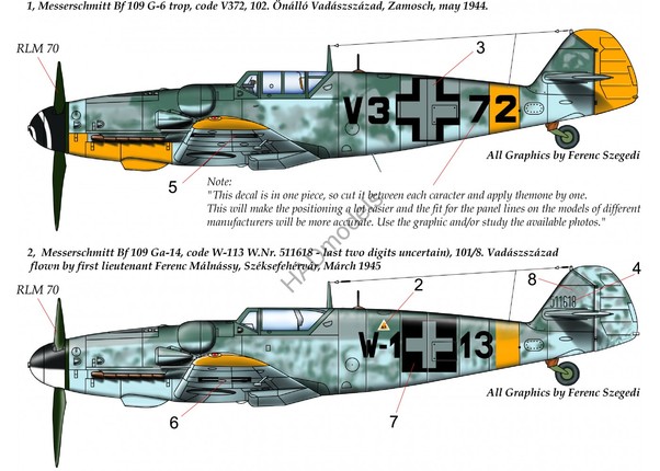 Messerschmitt BF109G-6 trop /G-14 (Luftwaffe, Hungarian AF) HAD72177