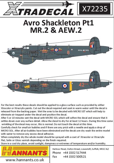 Avro Shackleton MR.2/AEW.2 Pt 1 X72235