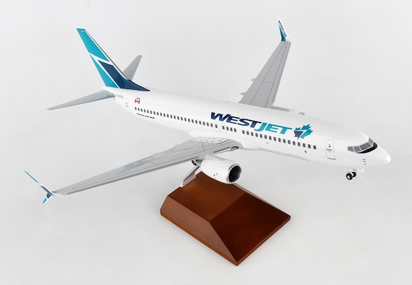 B737-800 (Westjet) W/Gear & Wood Stand SKR8258