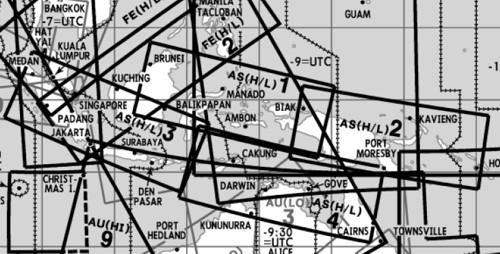 High and Low Altitude Enroute Chart Far East AS(H/L)3/4