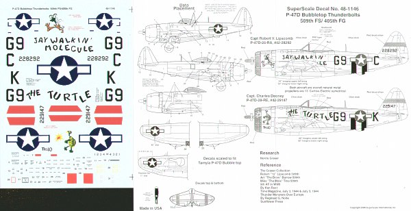 48-1146 P47D Bubble Top Thunderbolts (509FS/405FG) 48-1146