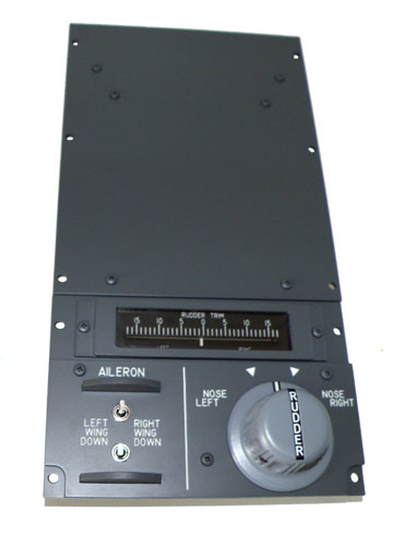 B737 Rudder Trim indicator with panel IDC GAURUDDER