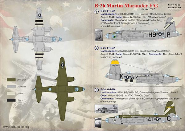 Martin B26F/G Marauder PRS72-321