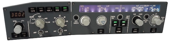 A320 FCU Captain EFIS set. FCU320CAP