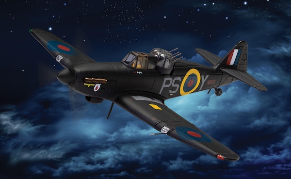 Boulton Paul Defiant Mk.I RAF No.264 Sqn, N1801 Coimbatore II, Desmond Hughes, RAF Rochford, England, 1941 AA39306
