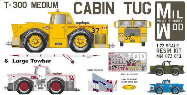 Hugh Paymover T-300S Cabin Tug with large Towbar (KLM, USAF, Canadian Armed Forces, Air Koryo) MM072-013