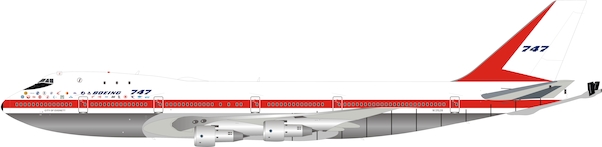 B747-100 KC-747 (Boeing House) N1352B polished with stand IFKC7470119P
