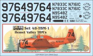Hemet Valley TBM Avengers Fire Bombers 48-TBM-1