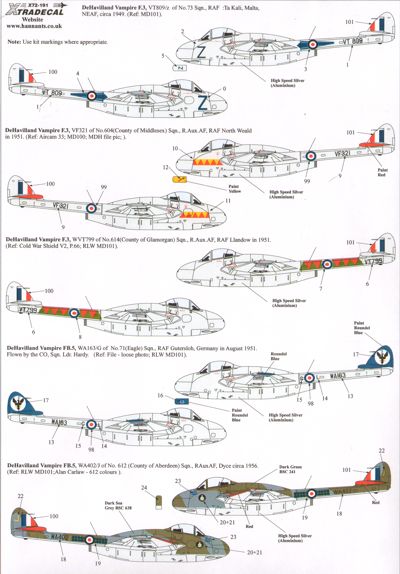 de Havilland Vampire F.3 / FB.5 X72191