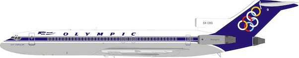 Boeing 727-230/Adv Olympic SX-CBG plus stand IF722OA0720