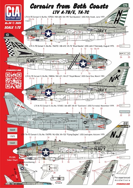 Corsairs from Both Coasts LTVA7B/E, TA7C CTA-034