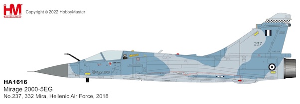 Dassault Mirage 2000-5EG No.237, 332 Mira, Hellenic Air Force, 2018 Greek Air Force HA1616