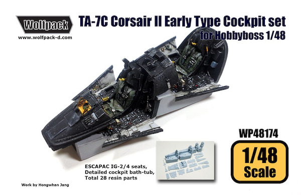 TA7C Corsair II early Type cockpit set (Hobby Boss) WP48174