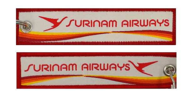 Keyholder with Surinam Airways on both sides  KEY-SURINAM