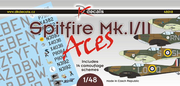 Spitfire Mk.I/II Aces (14 camo schemes) DK48018