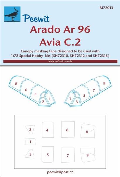 Avia C2/Arado Ar96 Canopy masking (Special Hobby) M72013