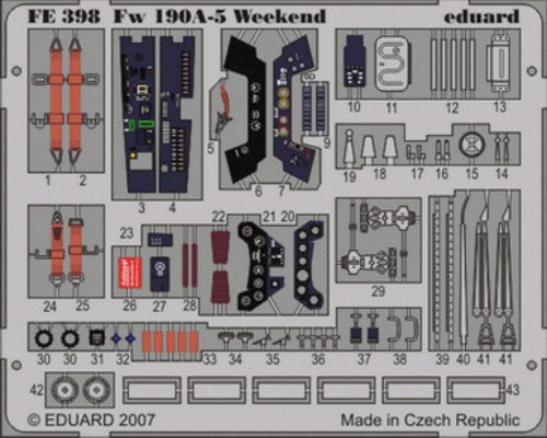 Detailset Focke Wulf FW190A-5 Weekend (Eduard) FE398