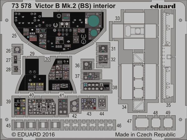 Detailset Victor B MK2 (BS) Interior (Airfix) E73-578