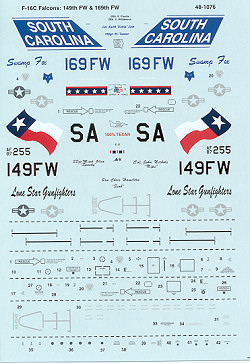 48-1076 F16C Falcon (149FW & 169FW) 48-1076