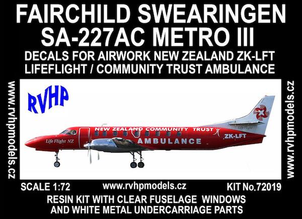 Fairchild Swearingen SA-227AC Metro III (NZCT Ambulance) - Reissue RVH72019