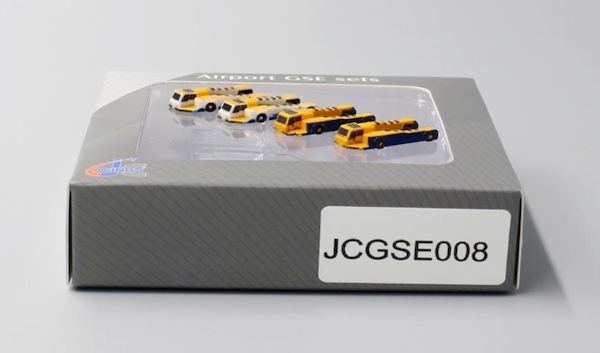 Airport GSE Sets (Push Back Tug 4 in set, 2xHaeco,2xPapas) JCGSE008