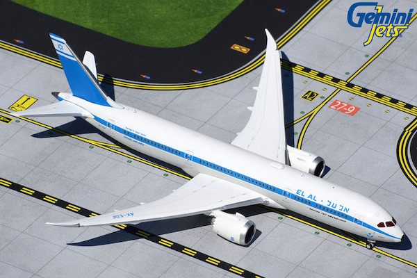 Boeing 787-9 Dreamliner El Al Israel 4X-EDF retro livery GJELY1893