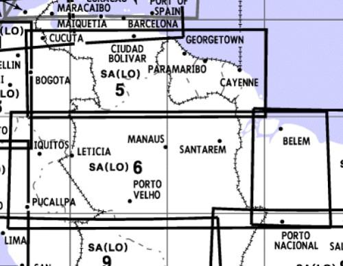 Low Altitude Enroute Chart South America SA(LO)5/6