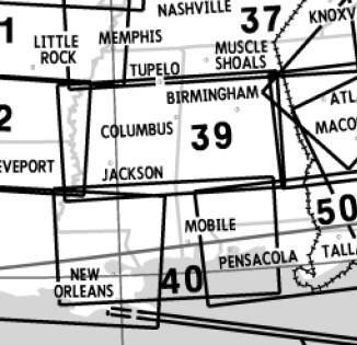 Low Altitude Enroute Chart USA US(LO)39/40