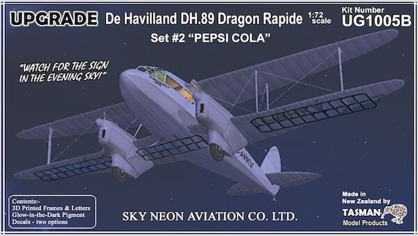 De Havilland DH89a Dragon Rapide (Sky Neon Aviation Company Ltd - Pepsi Cola
