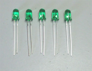 LED 5 mm Green ( 5 units) 4TL3