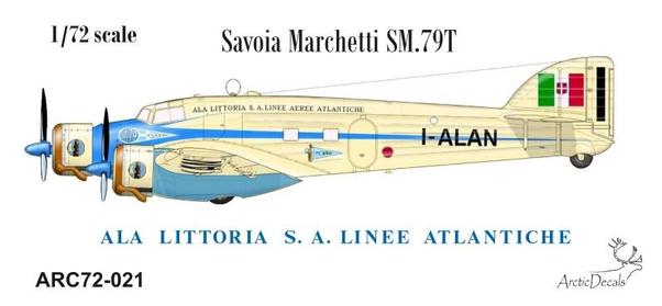 Savoia Marchetti SM79T (Ala Littoria I-ALAN) ARC72-021