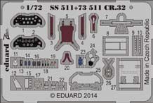 Detailset Fiat CR32 Interior Self Adhesive (Italeri) SS511