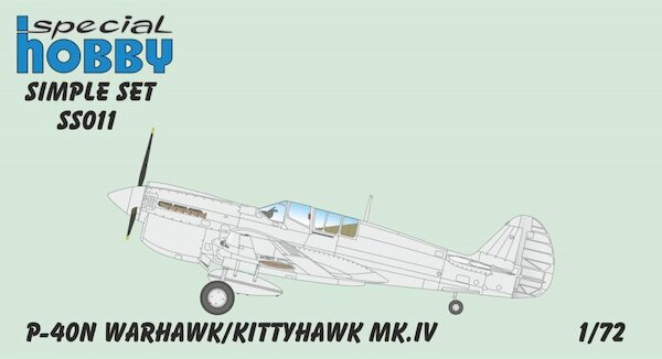 Curtiss P40N Warhwk/Kittyhawk MKIV (No Decals) ss011
