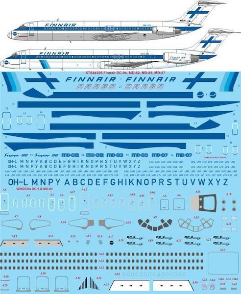 Douglas DC9, MD82, MD83, MD87 (Finnair) sts44305