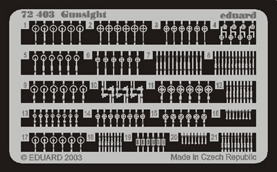 Detailset Gunsights E72-403