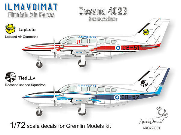 Cessna 402 (Finnish Air force CB51/52) ARC72-001