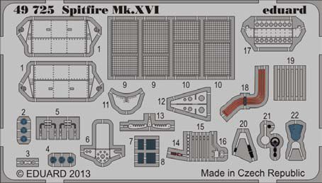 Detailset Spitfire MKXVI (Eduard) E49-725