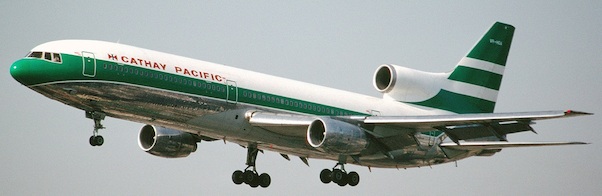 Lockheed L1011 Tristar Cathay Pacific Airways VR-HOA With Stand WB2004