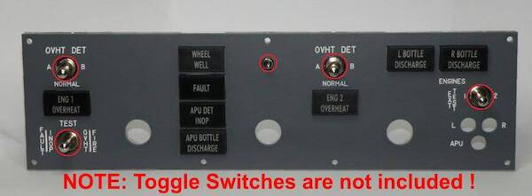 B737 Engines fire control panel P738B24