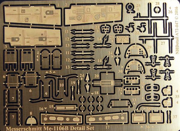 Messerschmiit Me.1106 Detail set (AZ Models) A72-047