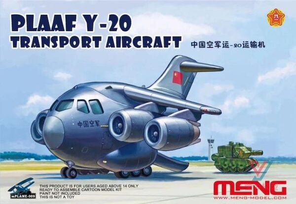 Meng Kids PLAAF Y20 Transport Aircraft Egg Plane. With tank! 009