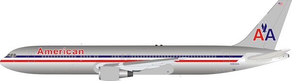 Boeing 767-300 American Airlines N363AA with stand polished IF763AA0421P