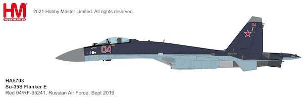 Suchoi Su35S Flanker E Red 04 RF-95241 Russian Air Force Aerobatic Team Berkuts MAKS 2019 HA5708