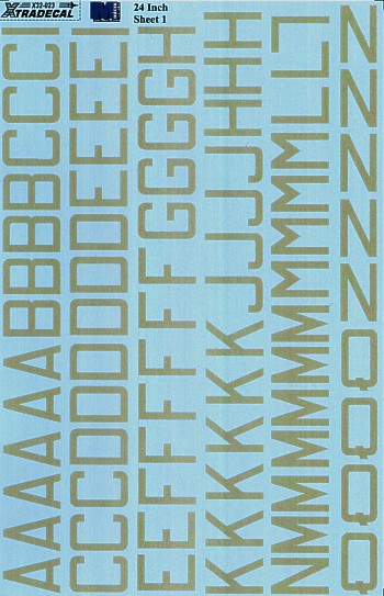 RAF Code letters, Numbers 24