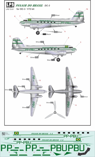 Douglas DC3 (Panair Do Brasil) LPS72-01