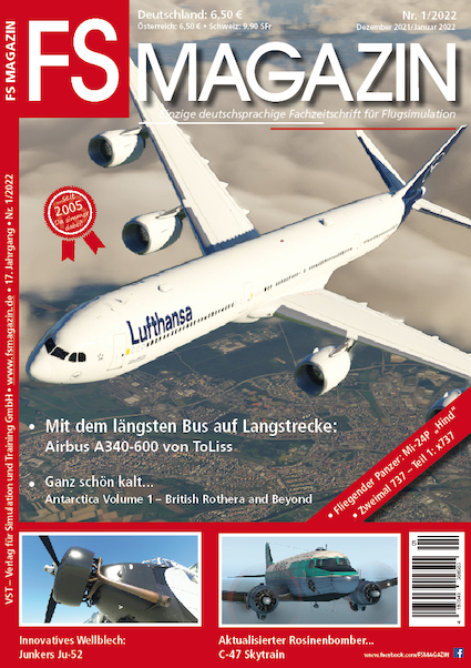 FS Magazin: Fachzeitschrift für Flugsimulation nr. 1/2022 Dezember/Januar 2022 419704850650501