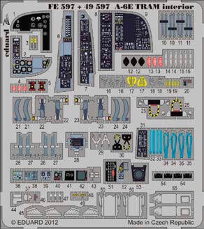 Detailset A6E TRAM Intruder Interior Self adhesive (Kinetic) FE597